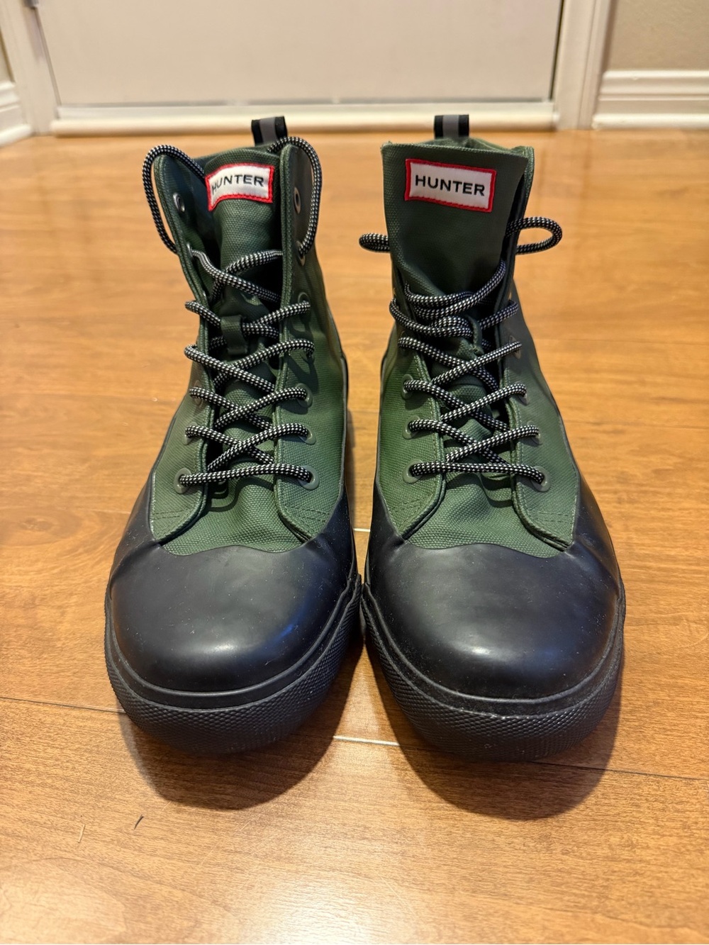 Target Hunter - Olive Green and Black Men's High-Top Rain Boots